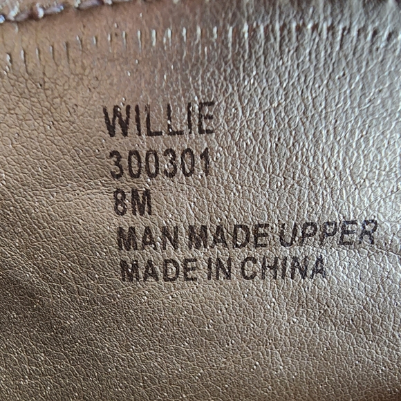 Rampage Willie Metallic Western Cowboy Boots,  Size 8 - Picture 6 of 9